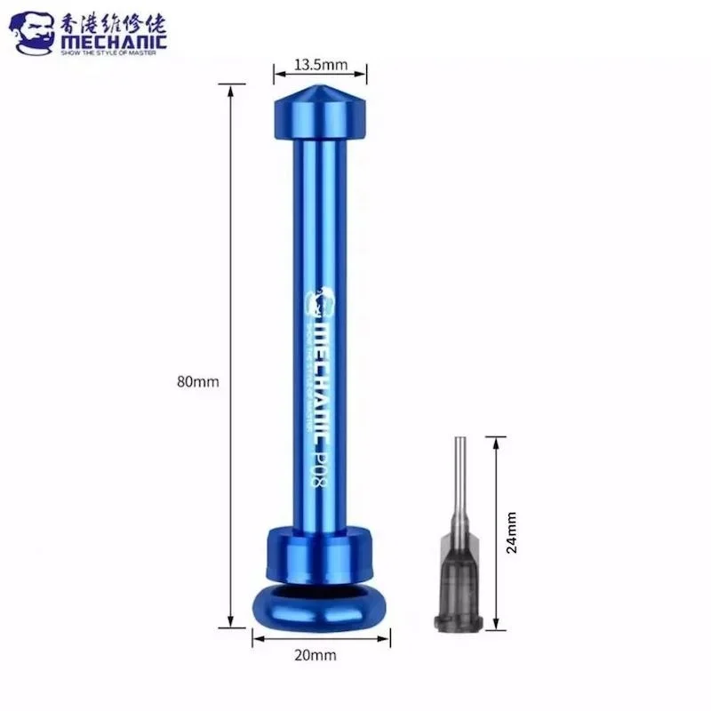 ช่างท่ออลูมิเนียมลูกสูบ P08 Solder Paste Flux Booster คู่มือเข็มฉีดยา Plunger Dispenser ขับเคลื่อนเครื่องมือซ่อมโทรศัพท์