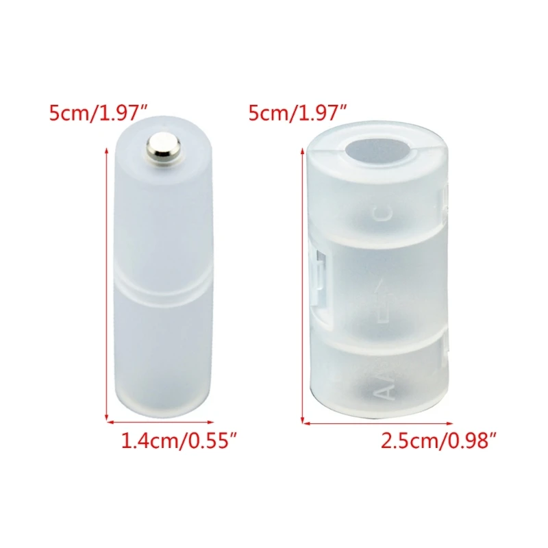 F92C 10pcs AAA в AA Адаптер аккумулятор Адаптер Аккумулятор Оболочки АА -Адаптер АА -ААПТА