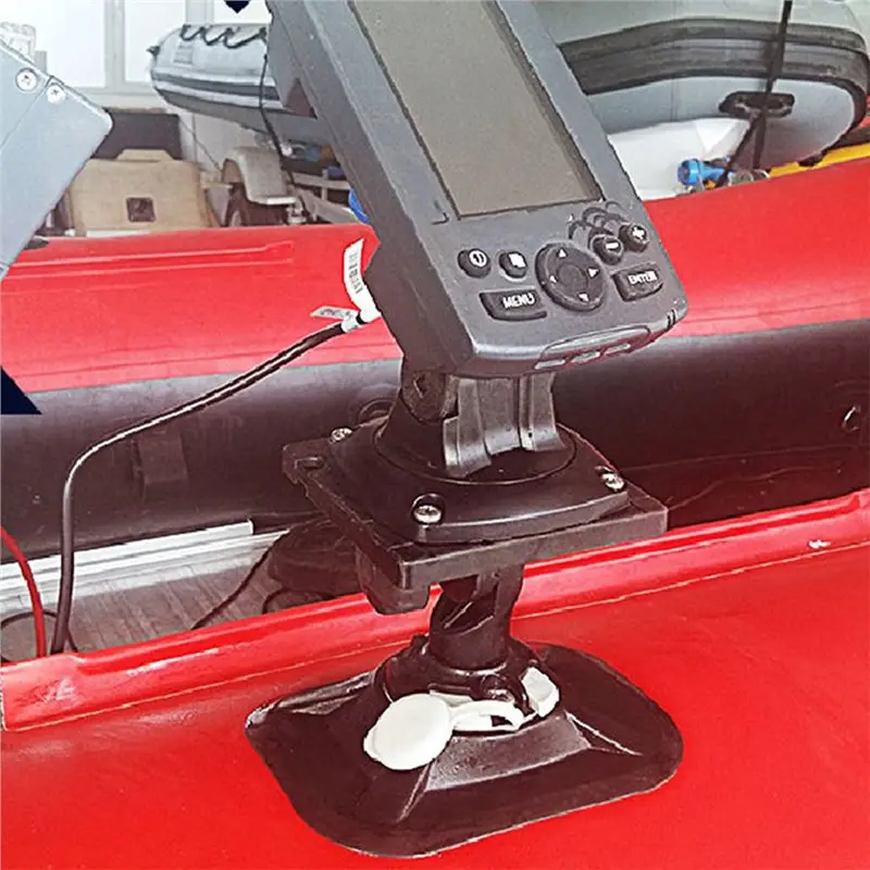 ABHS-Fish Finder Sounder Mount Bracket 360 Degree Rotation Swivel Adjustability For Inflatable Boat Kayak Device Rod Holders