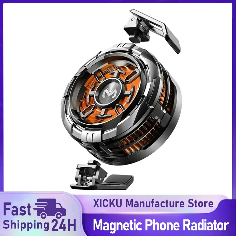 

Универсальный охладитель для мобильных телефонов, полупроводниковый вентилятор-радиатор 2 в 1 CX08 с магнитным креплением для iPhone, Samsung, PUBG