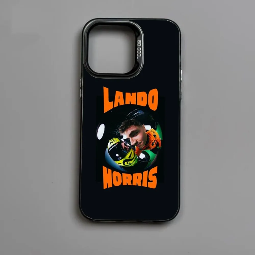 F1 4 L-Lando N-Norris Phone Case For iPhone16,15,14,13,12,11,Mini,Pro,MAX Candy Matte Shockproof Back Cover