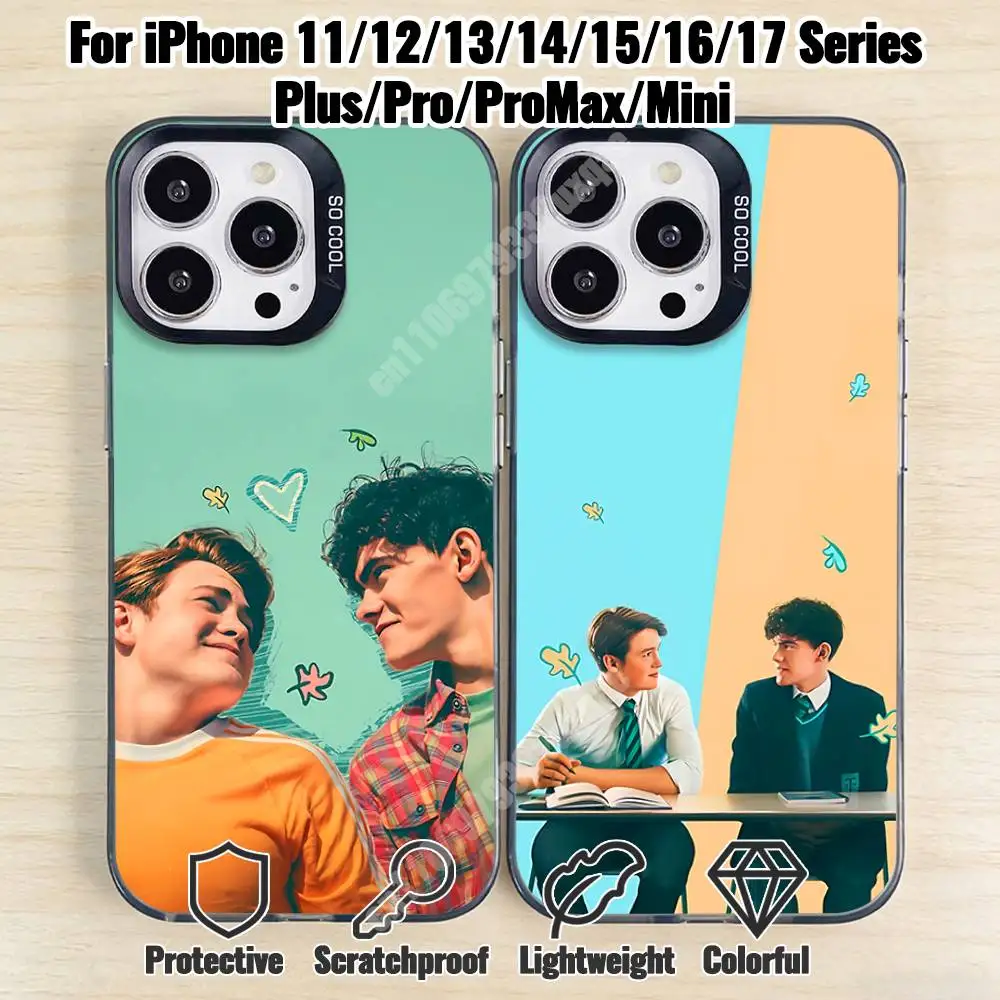 

H-Heartstopper-S Nick Charlie Phone Case for iPhone 17 16 15 Pro Plus 14 13 Max Mini 12 11 X XS Air TPU Bumper