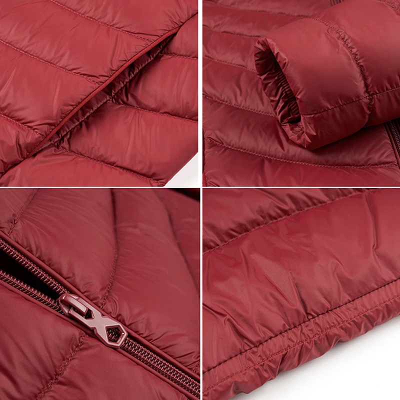 Chericom jaqueta curta feminina premium para baixo 2025 novo curto com capuz pato para baixo commuter zíper casacos pesados y289003y