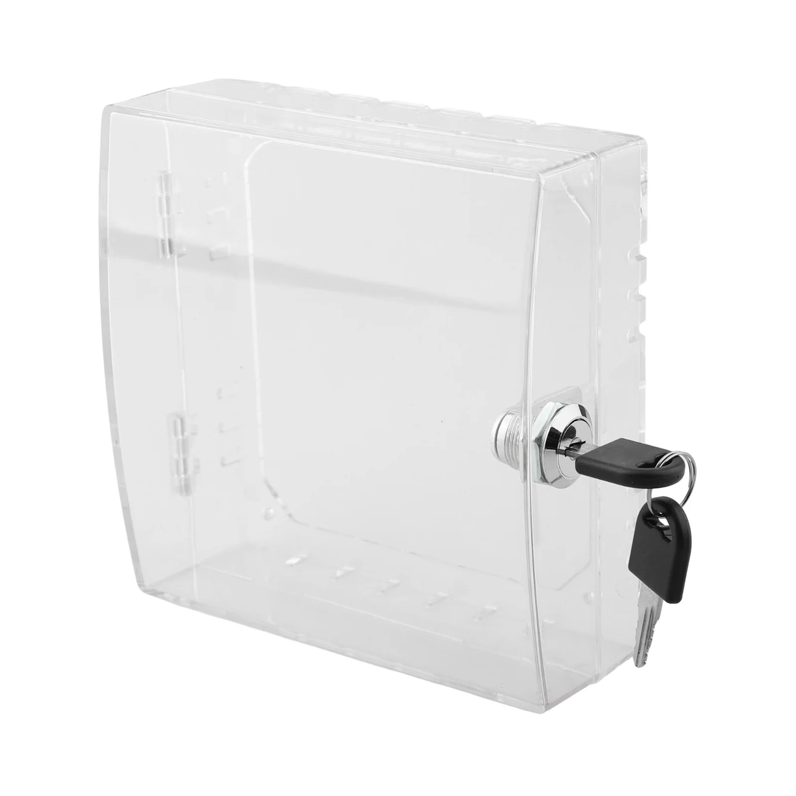 Transparent Thermostat Cover With Lock Thermostat Guard Lockable Ac Lock Box Cover Thermostat On Wall For Home Office
