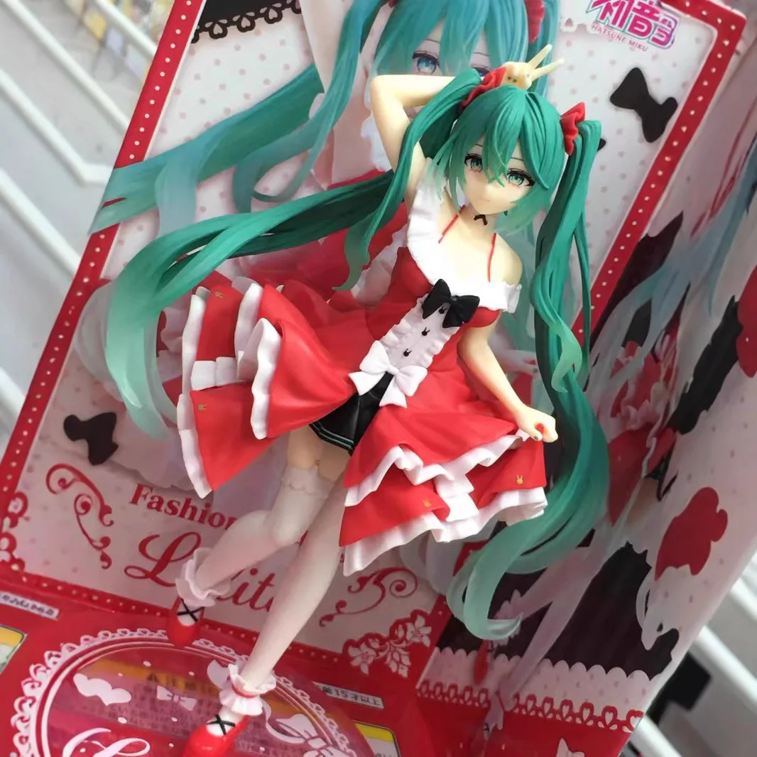 Hatsune Miku Anime-Figur Spielzeug Niedliche Anime MIKU Stehende PVC-Actionfigur Kawaii Cartoon-Modell Puppe Geburtstagsgeschenk für Kinder