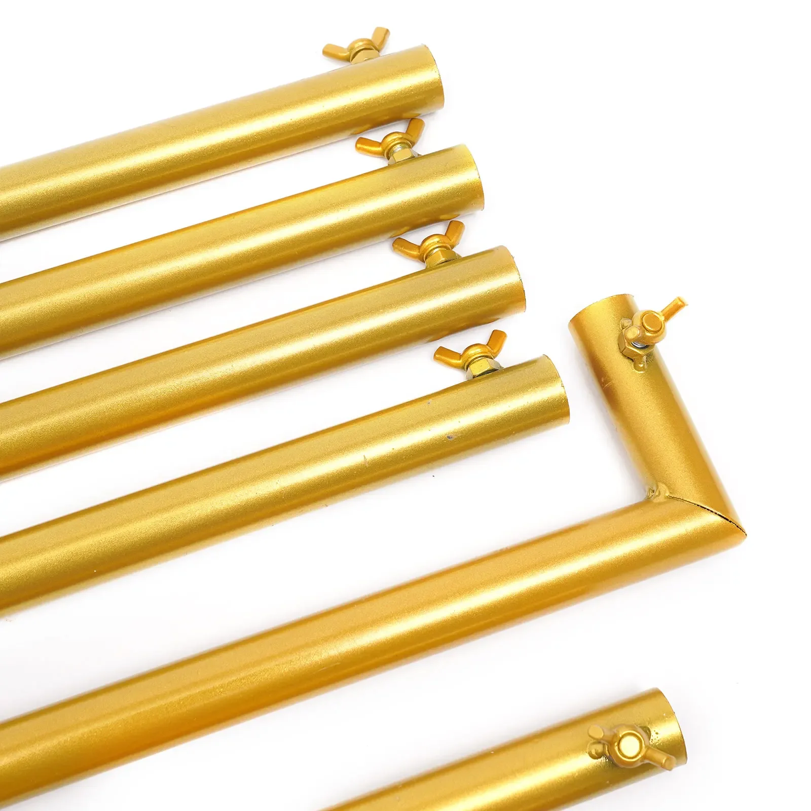 2*2.1 متر الذهب الزفاف قوس الباب مربع حامل زهور معدني مع قواعد خلفية إطار الزخرفية لحفل الزفاف