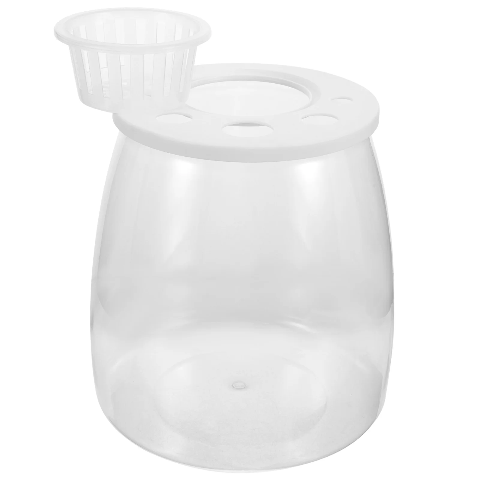 

Transparent Desktop Fish Tank Clear Plastic Aquarium Small Goldfish Bowl Reusable Home Decor Portable Breeding Box Water Plant