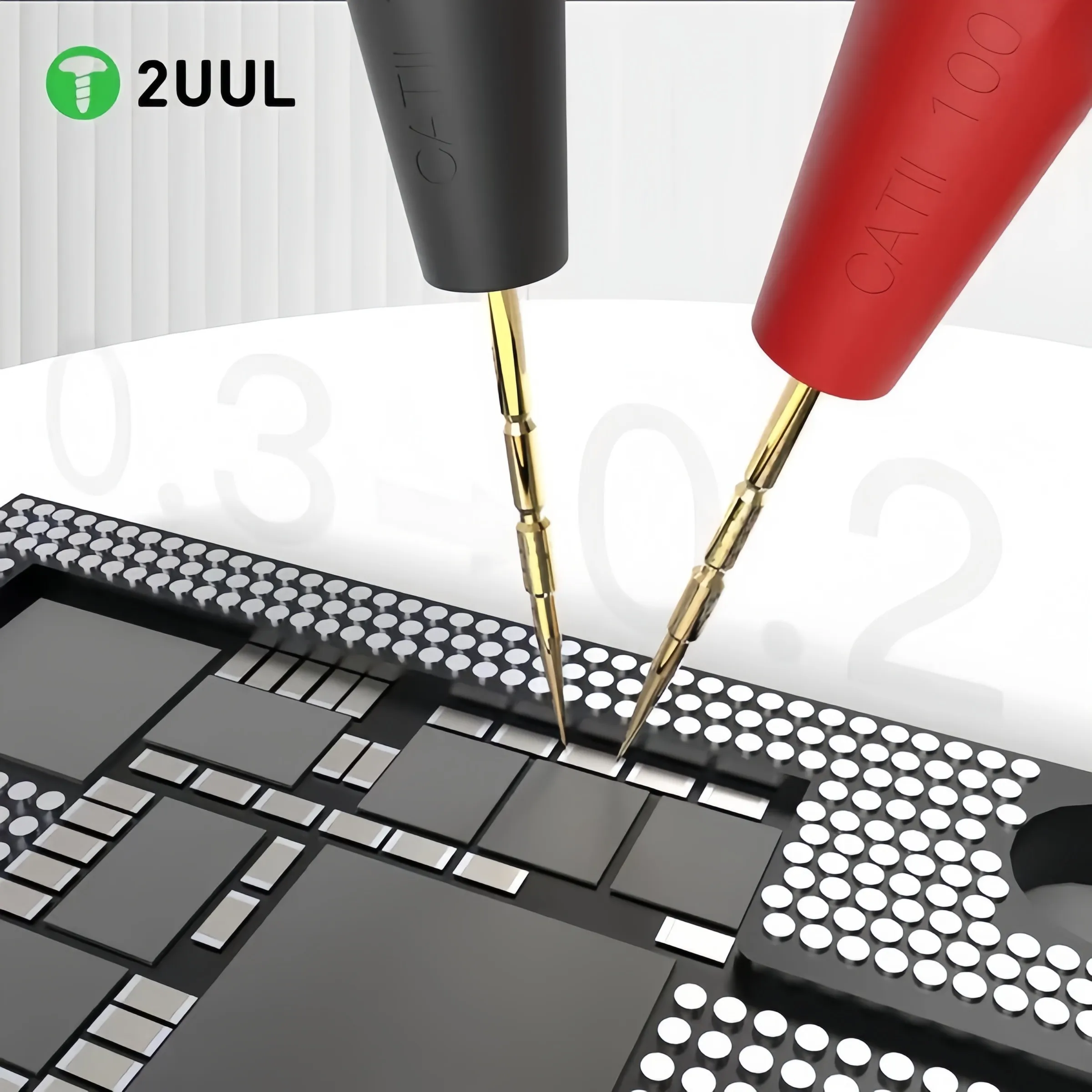 2UUL MT01 Universal Multimeter Pen Sharp and Multimeter Gold Plated Steel Needle Digital Multimeter Testing Probe