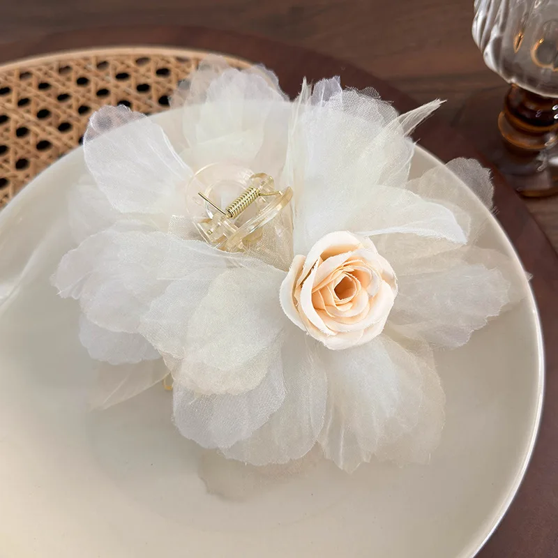 Pince à Cheveux en Forme de ChimFloral Français, Accessoire Exquis à la Mode