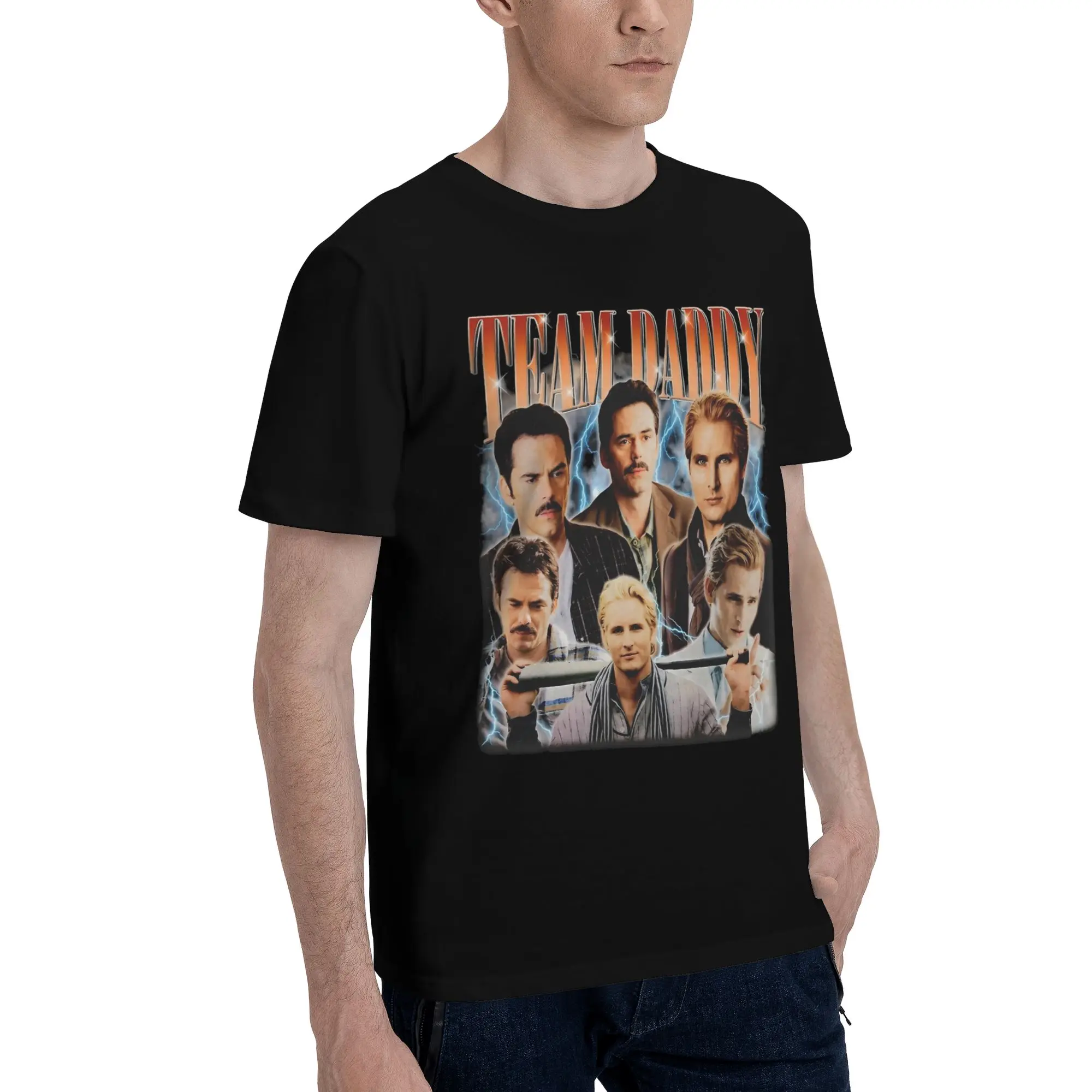Men Women Team Daddy Carlisle Cullen and Charlie Swan Bootleg  T Shirt Pure Cotton New Arrival Tee Shirts  Clothing Outfits