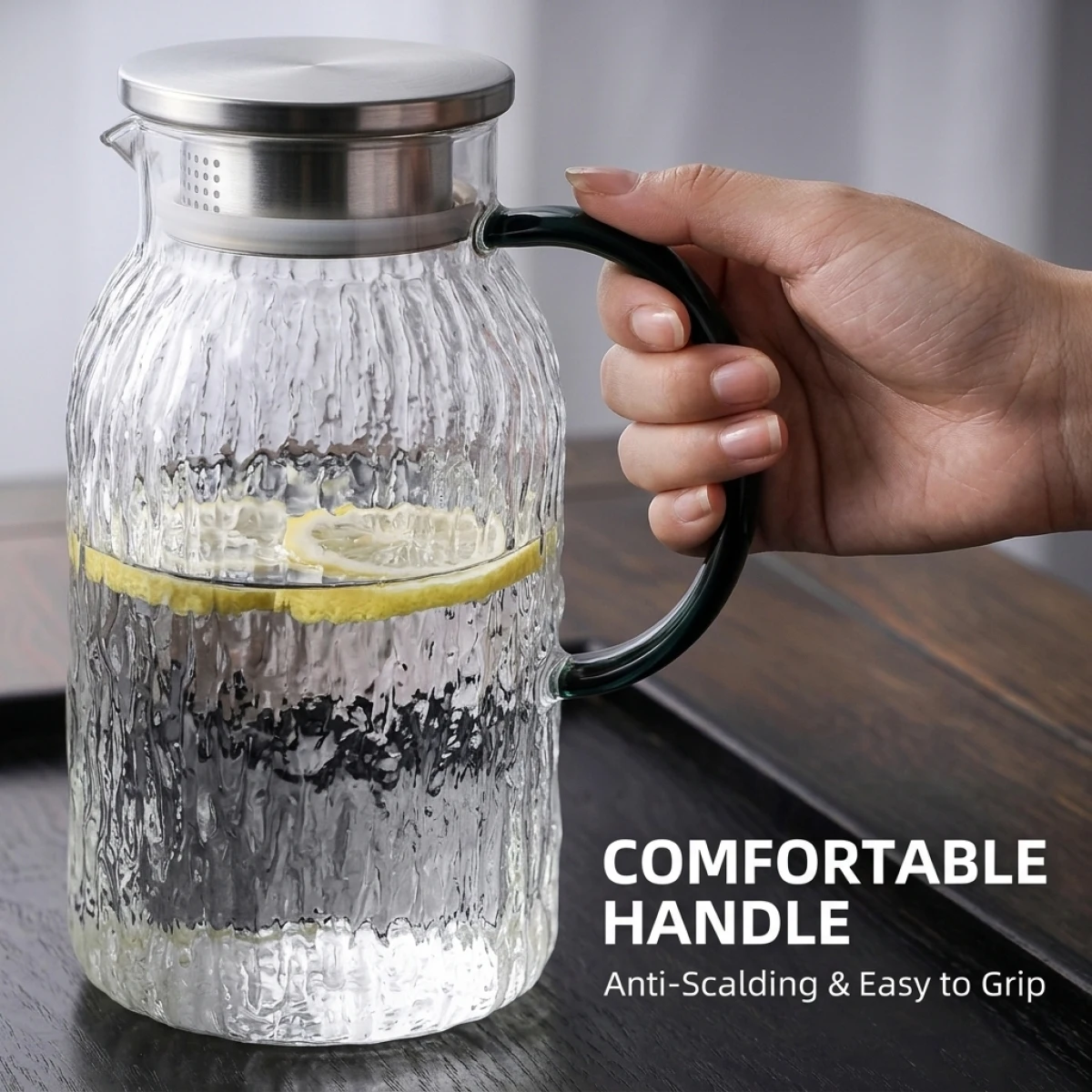 Jarra de Vidrio de Borosilicat - Lemon Tea Coffee reseña y precio