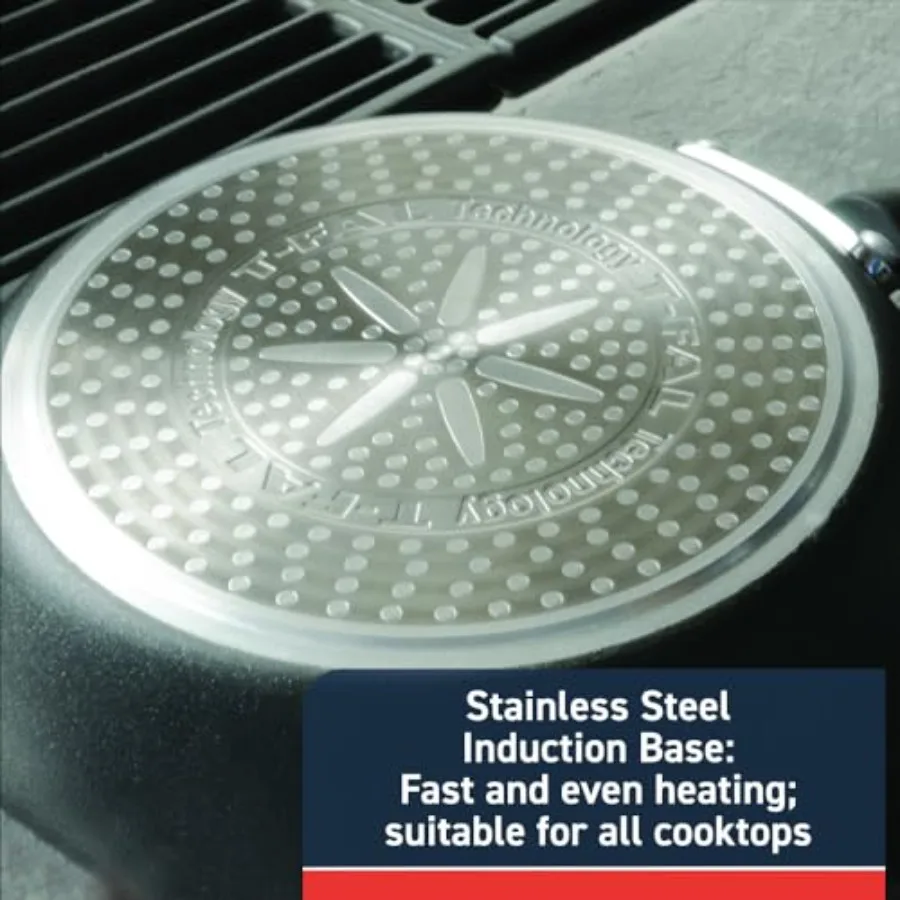 Experience Non Stick Fry Pan Set 3 Piece 8 10.25 12 Inch Induction Oven Broiler Safe 400F Cookware Kitchen Cooking Set Pots and