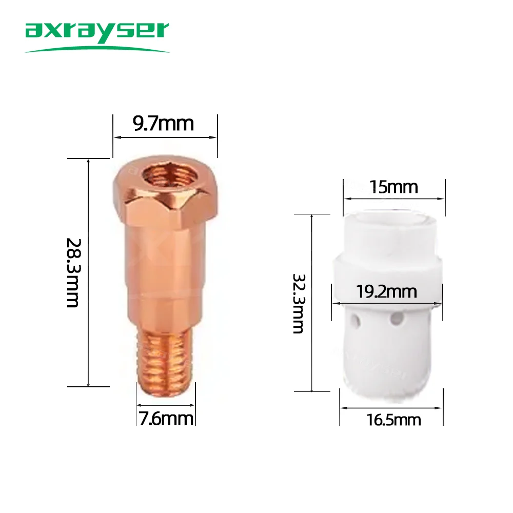 36KD طلاء فوهة لحام الاتصال تلميح 0.8/1.0/1.2 مللي متر مجموعات MIG الشعلة فوهة الغاز تلميح حامل من 36KD MIG MAG GMAW شعلة لحام