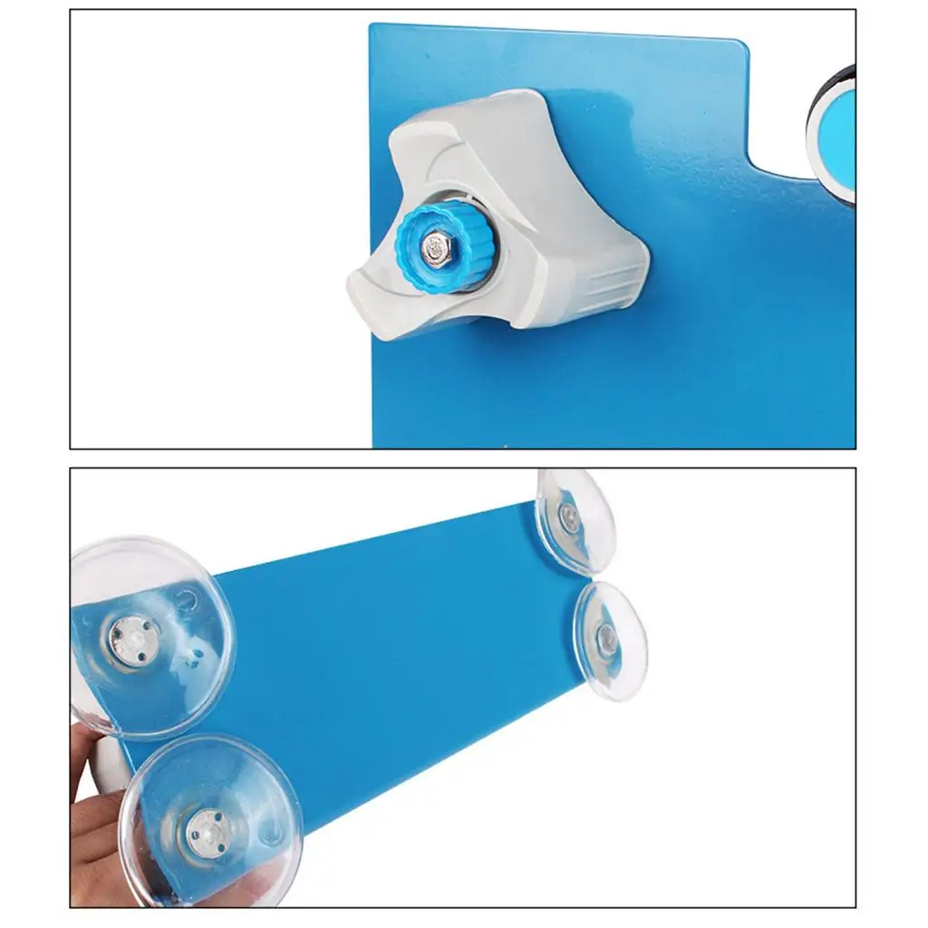Iron Tape Dispenser,Roller Tape Cutter,Manual Packing Machine with 4 Sucker Cup,Desktop Sealing Wrapping Desktop