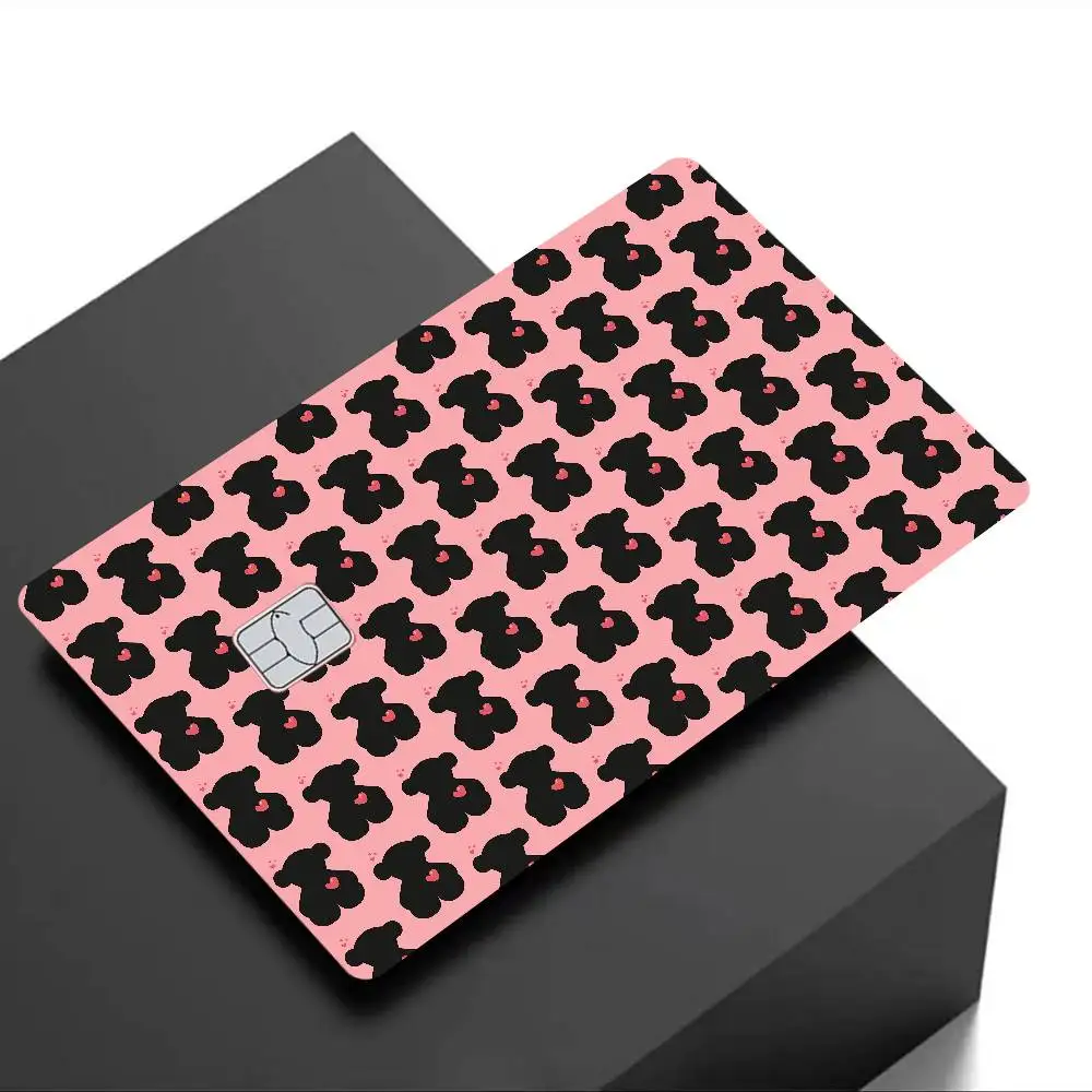 ملصقات جلدية لبطاقة الائتمان Back-t-TOUSes بدون بقايا لاصقة مقاومة للماء لبطاقة الائتمان VISA لبطاقة الوصول إلى مترو الأنفاق