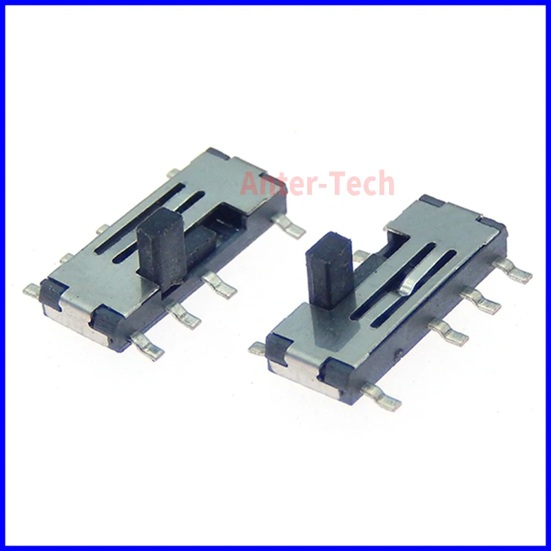10pcs 3-Position 8 Pin 2P2T DPDT Vertical Miniature SMD SMT Slide Power Switch MST-23C02