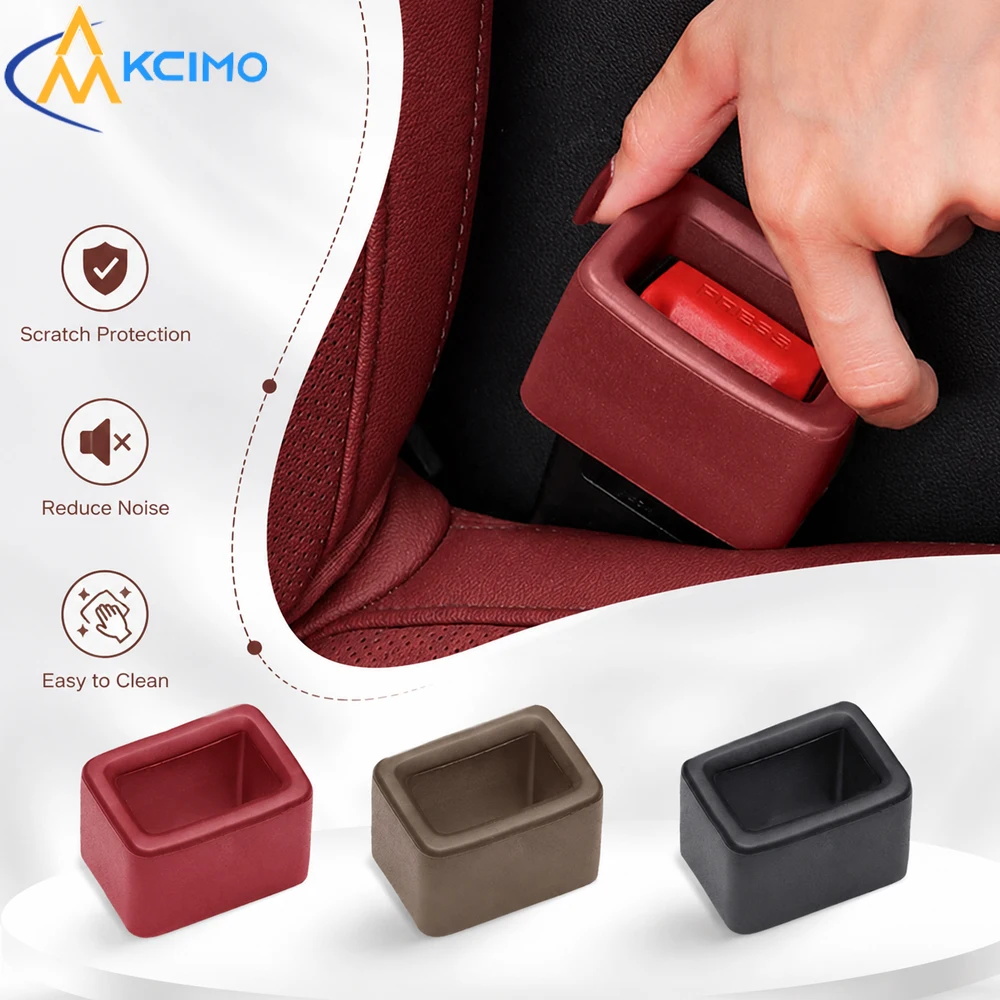 1PC Flexible Seatbelt Buckle Sleeve Anti-Collision Auto Seatbelt Plug Protector Upright Position Retaining Car Interior Guard