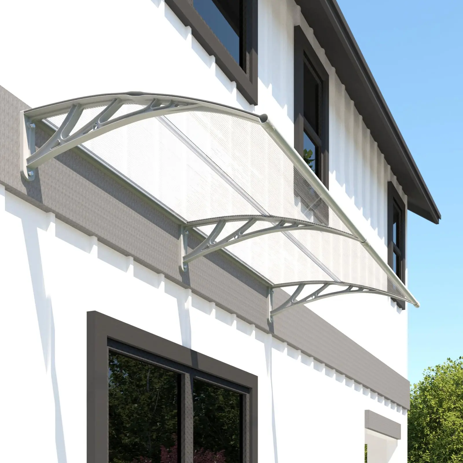 40x80in Window Door Awning Exterior UV/Rain Proof Overdoor Canopy