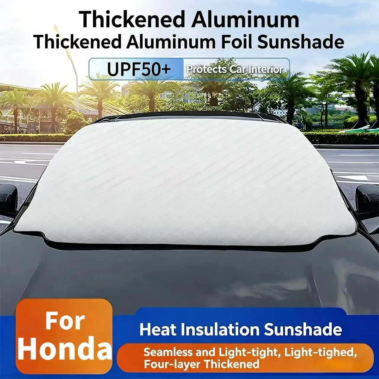 For Honda CRV Fit HRV Civic Accord Passport BRV N-BOXCar Sunshade Thermal Insulation Sun Protection Front Windshield Snow Shield