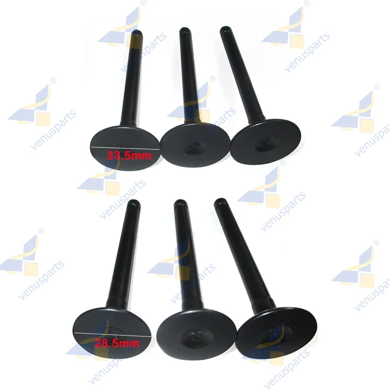 

6PCS D1703 Intake & Exhaust Valve Set For Kubota Engine