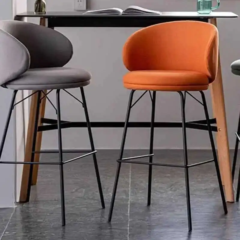 

Minimalist Nordic Bar Chairs Counter Outdoor Restaurant Modern Bar Chairs Luxury Banquet Relax Barkrukken Bar Furniture BL50BC