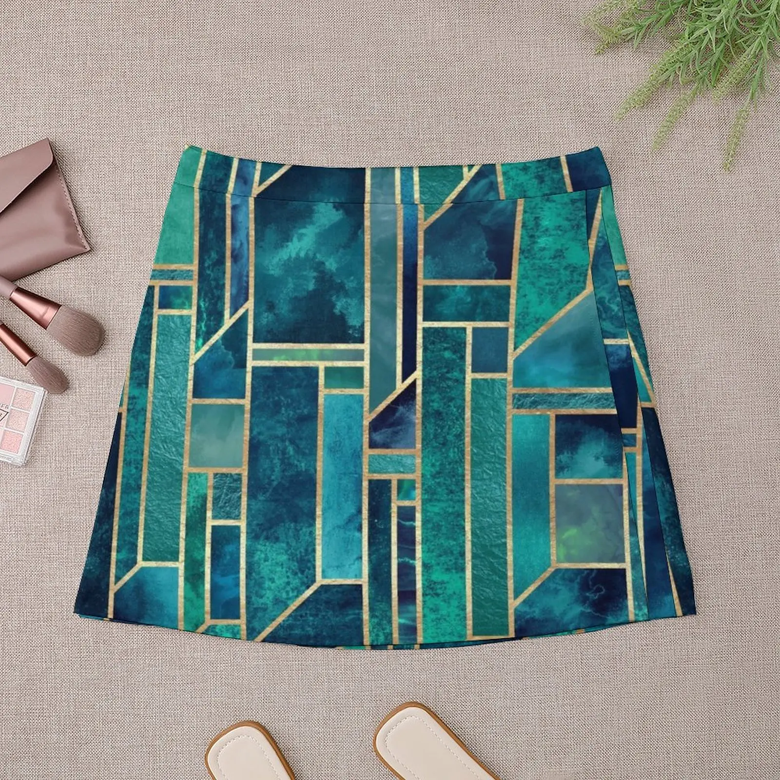 Blue Skies Mini Skirt dress women summer korean clothes ladies night club outfits Mini Skirt