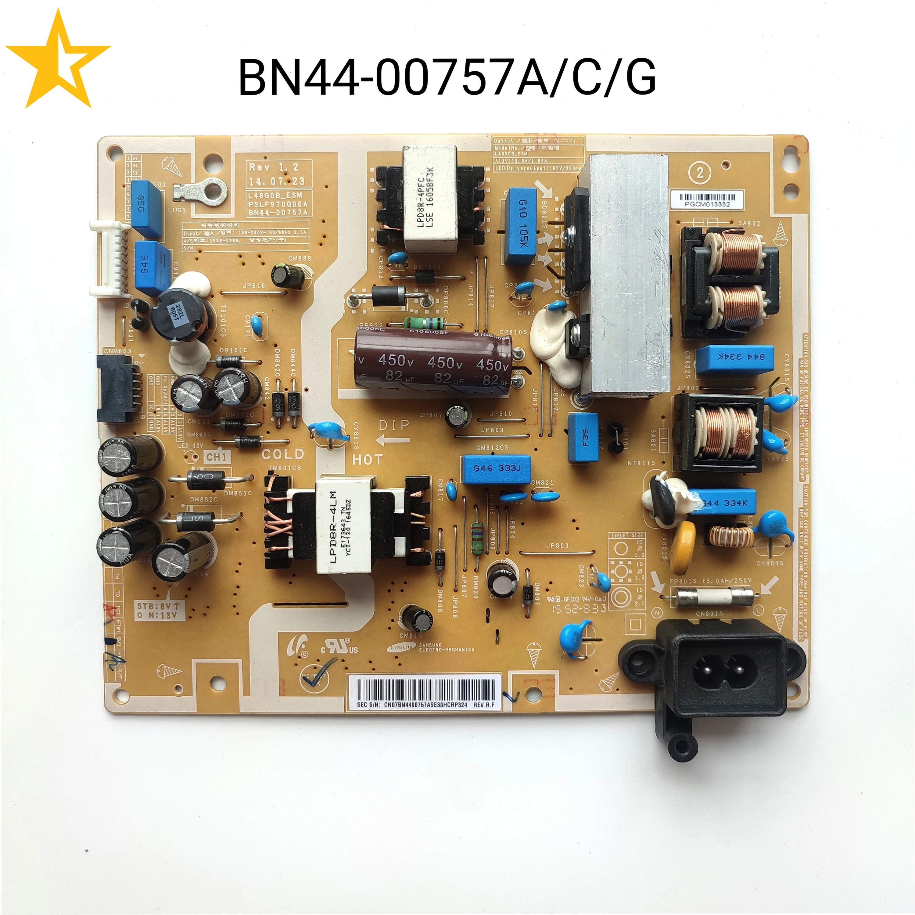 

BN44-00757A BN44-00757 L48G0B_ESM PSLF970G06A PSU Power Supplu Board For UN48H4005AFXZA UA48H4288AJ LH40EBDWLGD UE48H TV