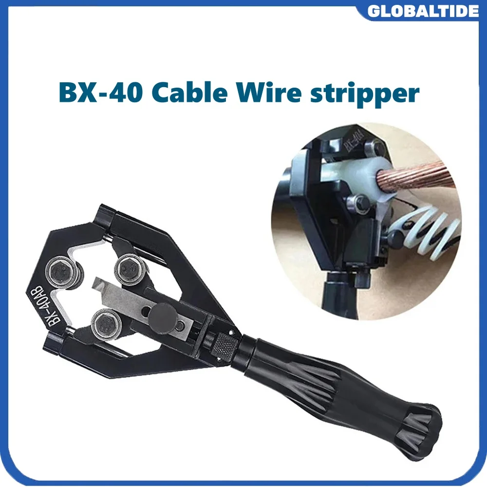 BX-40 Electrician Wire Stripper Plier 20-40mm High Voltage Cable End Semiconductor And Insulation Stripping Pliers