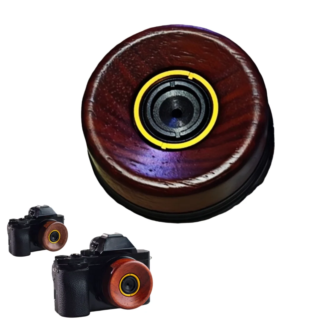

Wooden Cookie Lens 30mm Prime Full Frame Fixed Aperture Manual Vintage Portrait Lens for Fujifilm XF Mount Mirrorless Camera
