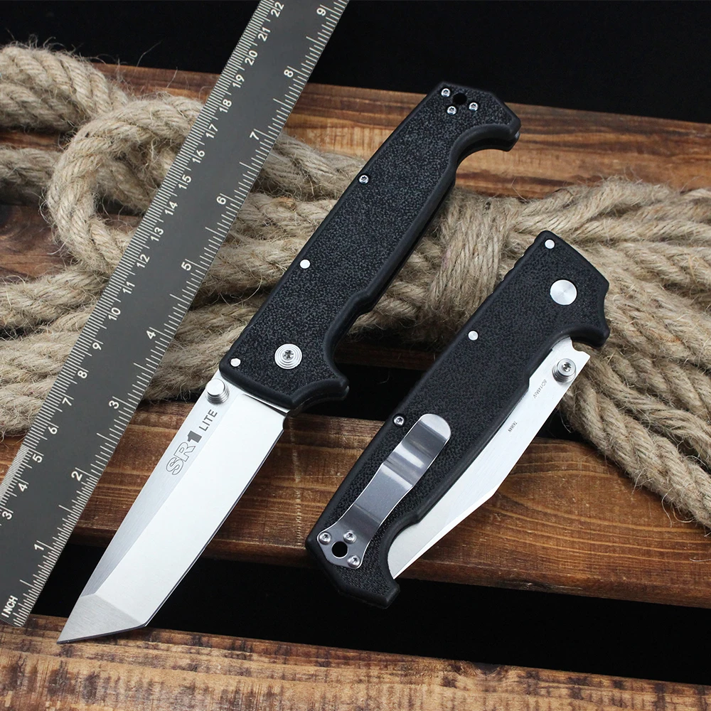 

Cold SR1 LITE Складной карманный нож 8Cr14Mov Стальной многофункциональный универсальный нож EDC Острые охотничьи ножи Кухонный режущий инструмент