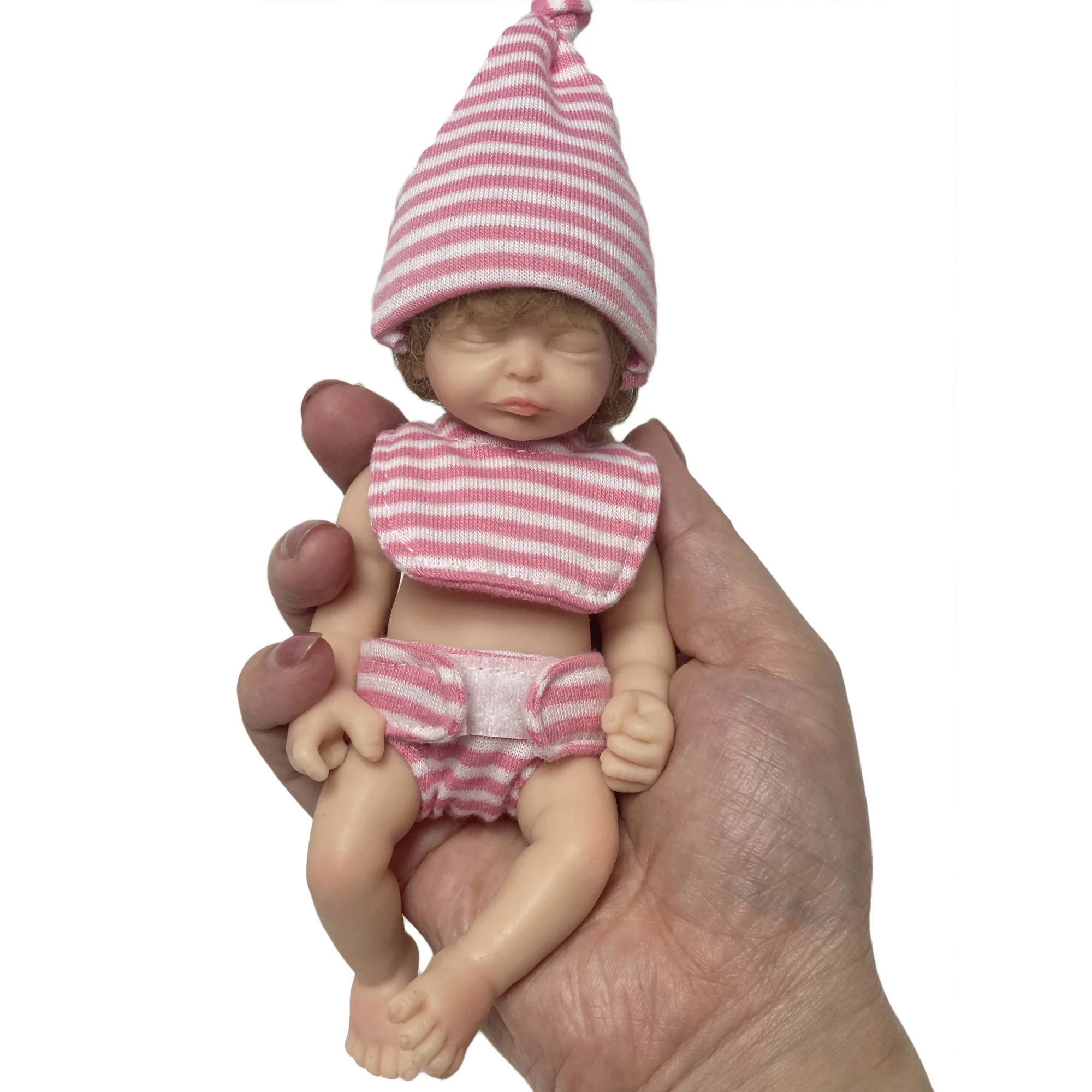 6 Inch Bebe Newborn Handmade Painted Lifelike Reborn Doll Bebe Silicone Palm Doll реборн девочка кукла реборн