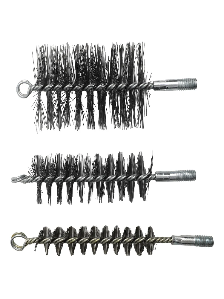 30mm Boiler Brush Non-Corrosion Material High Temperature Resistance Comfortable Grip Regular Maintenance For Chimney