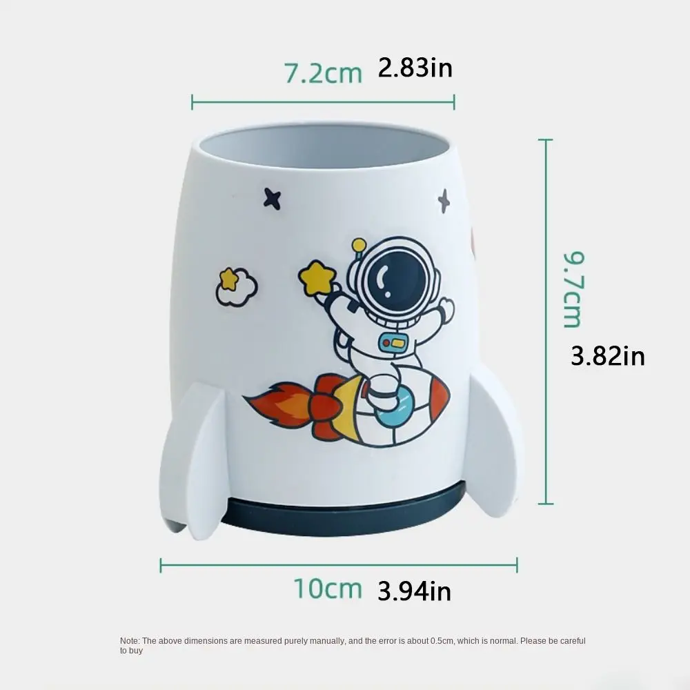 多機能ロケット型ペンホルダー、スペースマン宇宙飛行士オーガナイザー、卓上アート収納コンテナ