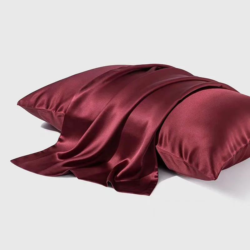 2Pcs Reine Emulation Seide Satin Kissenbezug Komfortable Haar Schönheit Kissen Abdeckung Für Bett Kissen Fall Wohnkultur Standard/königin