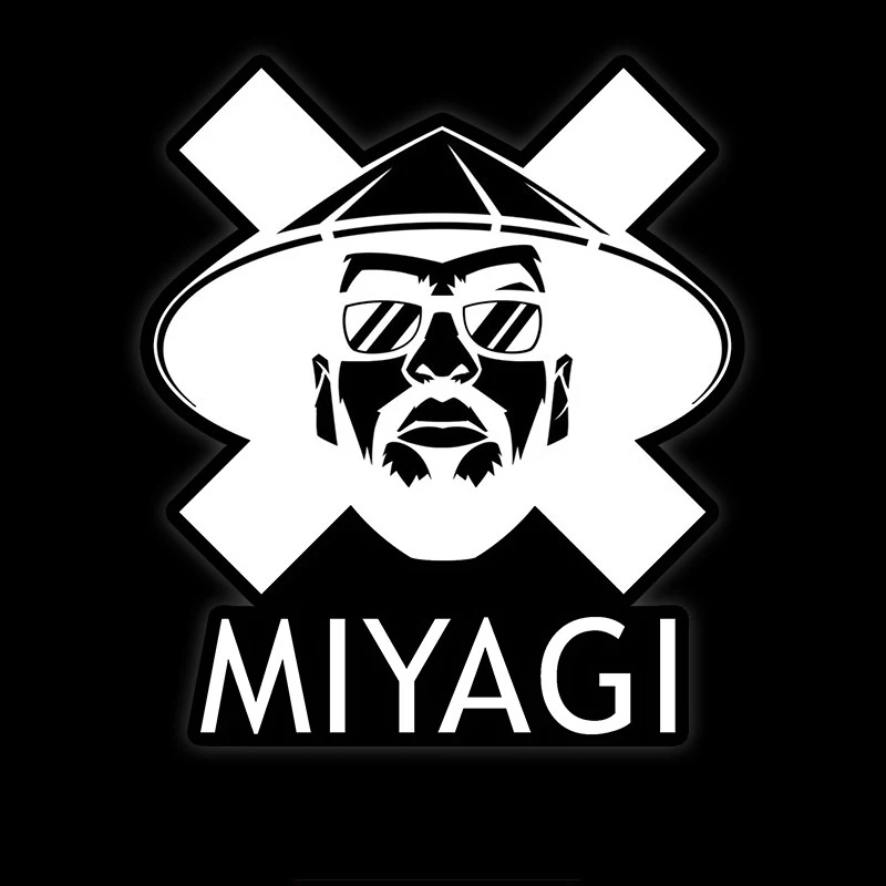 Personality Hip Hop Star MiyaGi Car Stickers Motorcycle Decals Waterproof Sunscreen PVC