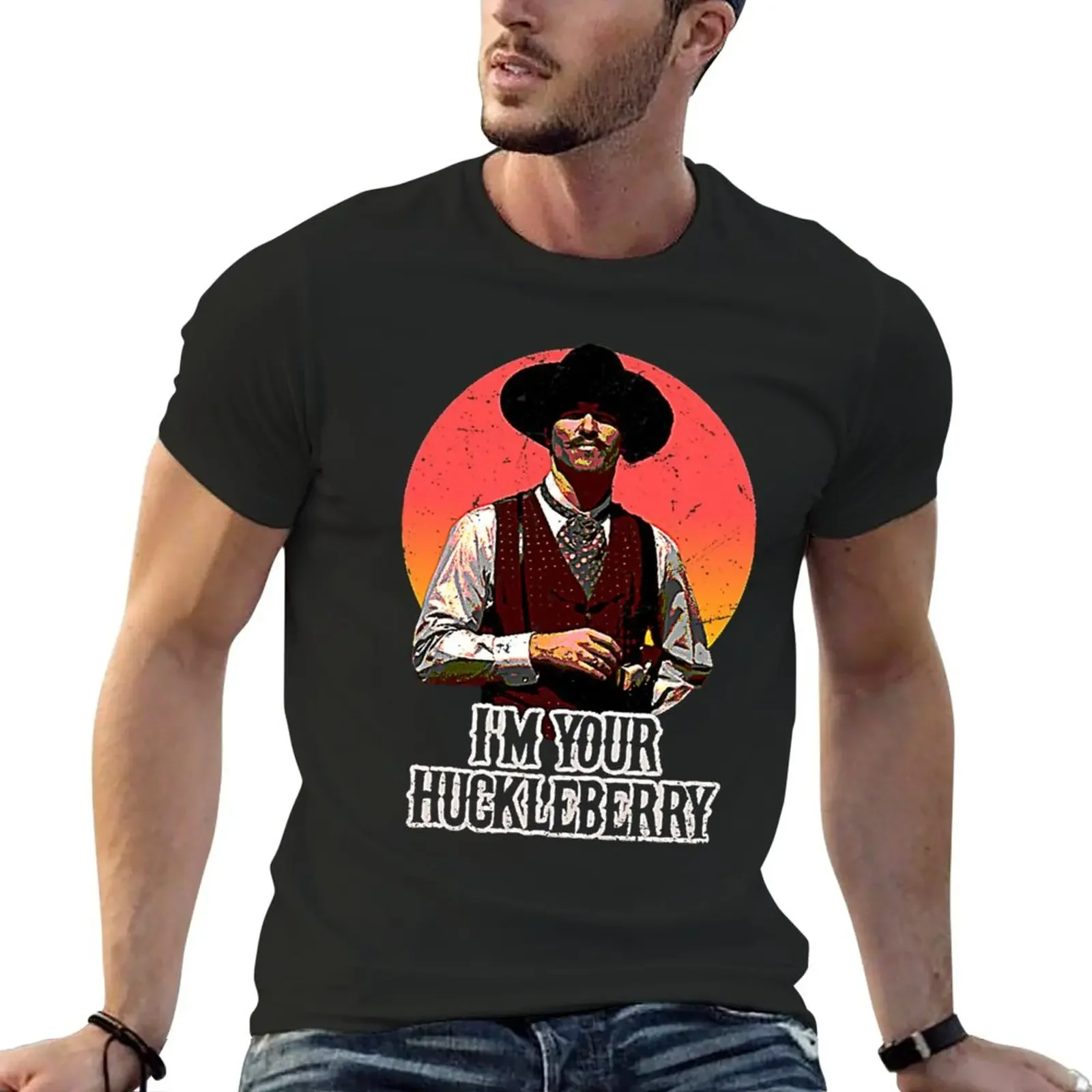 New I'm Your Huckleberry-cODJr T-Shirt Short sleeve sports fan t-shirts mens tall t shirts