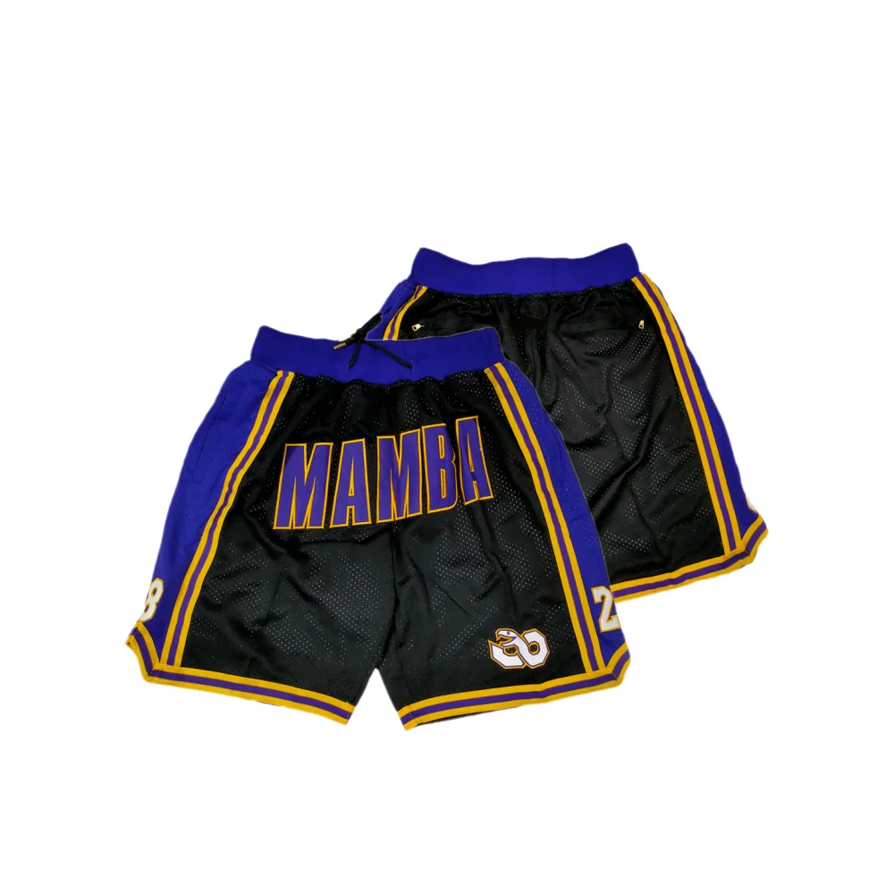 Men 8 24 Legend Basketball Shorts Embroidered with Pockets Suitable for outdoor sports