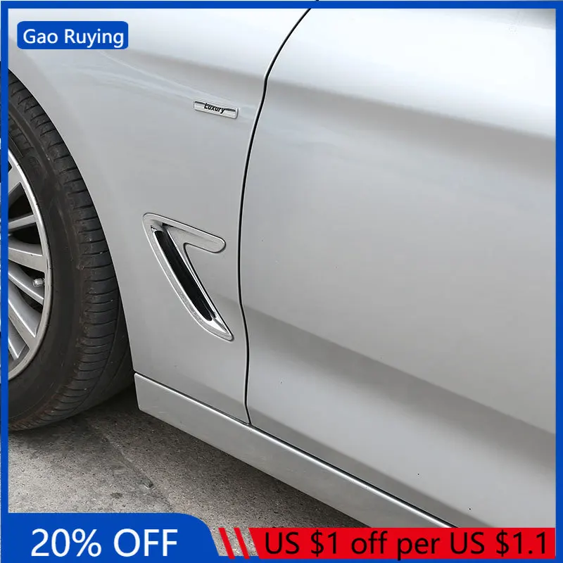 

Gao Ruying для BMW 3 серии GT Gran Turismo F34 2013-2019, боковая крышка вентиляционного отверстия автомобиля, рамка, накладка на крыло, наклейка, автомобильные аксессуары