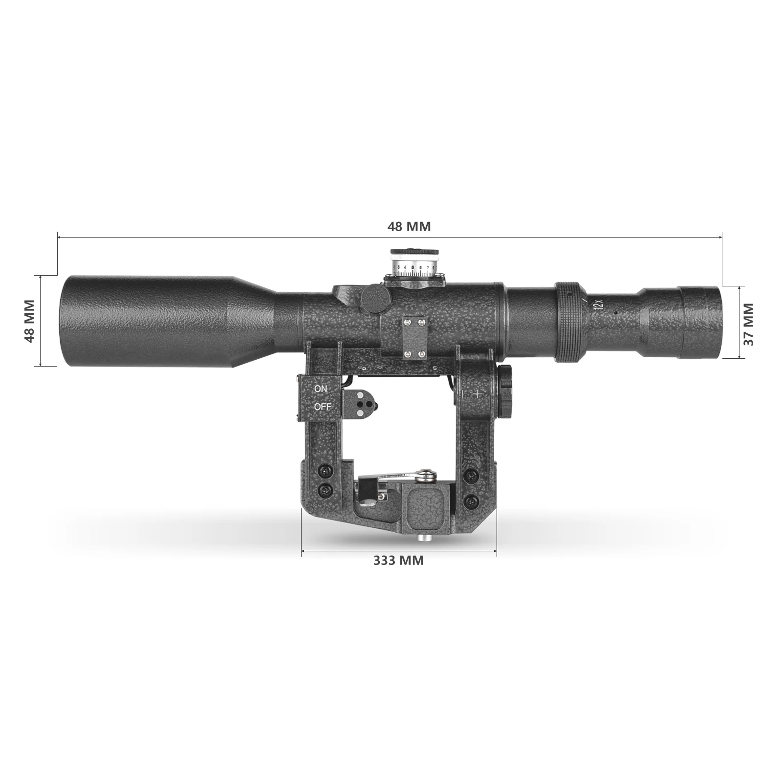 Винтовочный прицел SVD 4-12x42 FFP с красной подсветкой, тактический охотничий прицел AK, стеклянная сетка, боковое Крепление