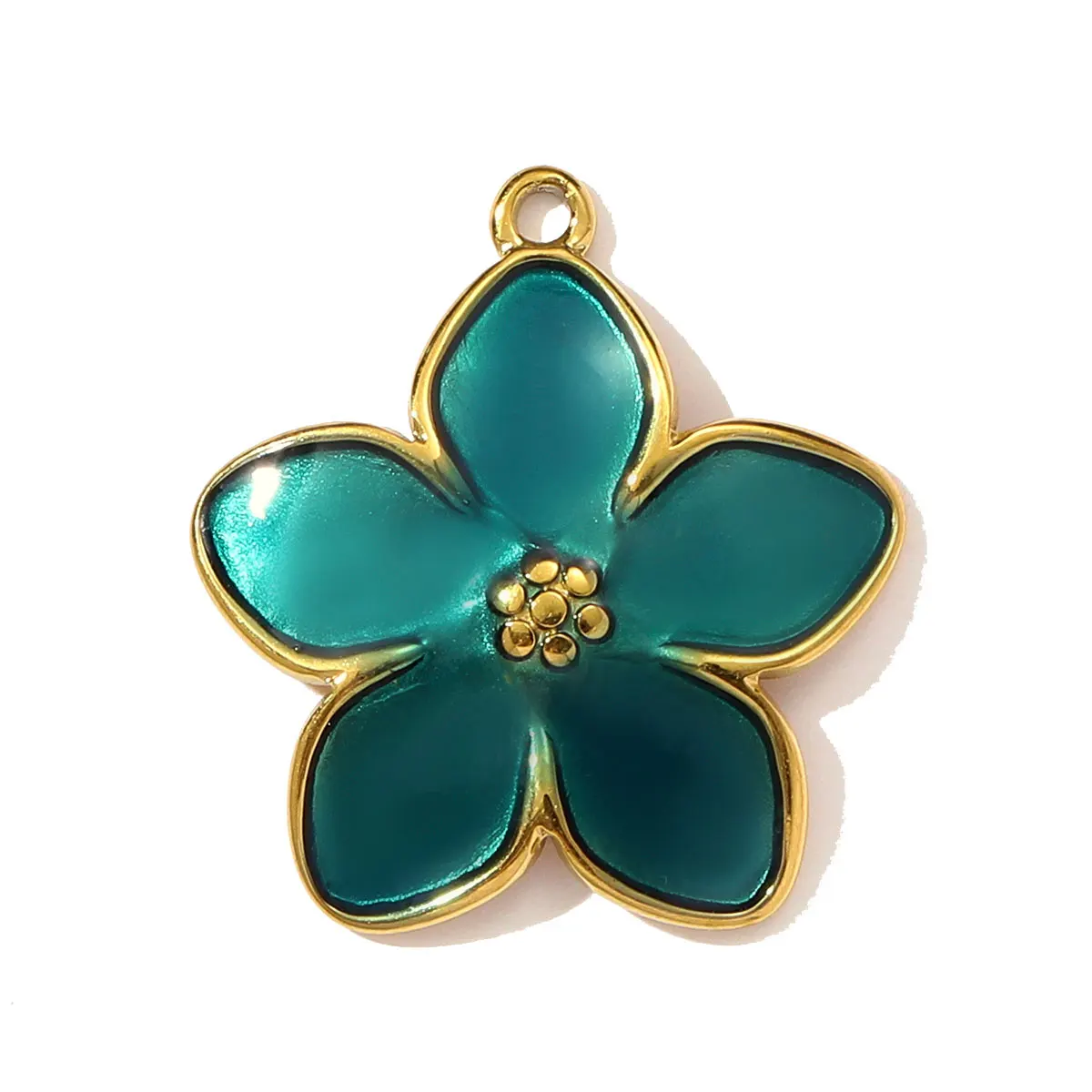 3pcs/Lot Stainless Steel Rhinestone Disc Flower DIY Charm Cactus Rose Butterfly Necklace Pendant Women Moon Rainbow Jewelry - view 4