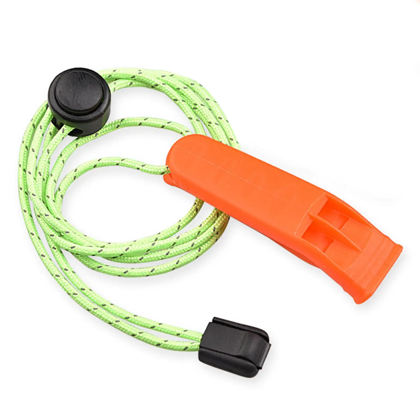 2x Emergency Whistles with Lanyard, Loud Sound, Whistles for Rescuers, Emergency Field