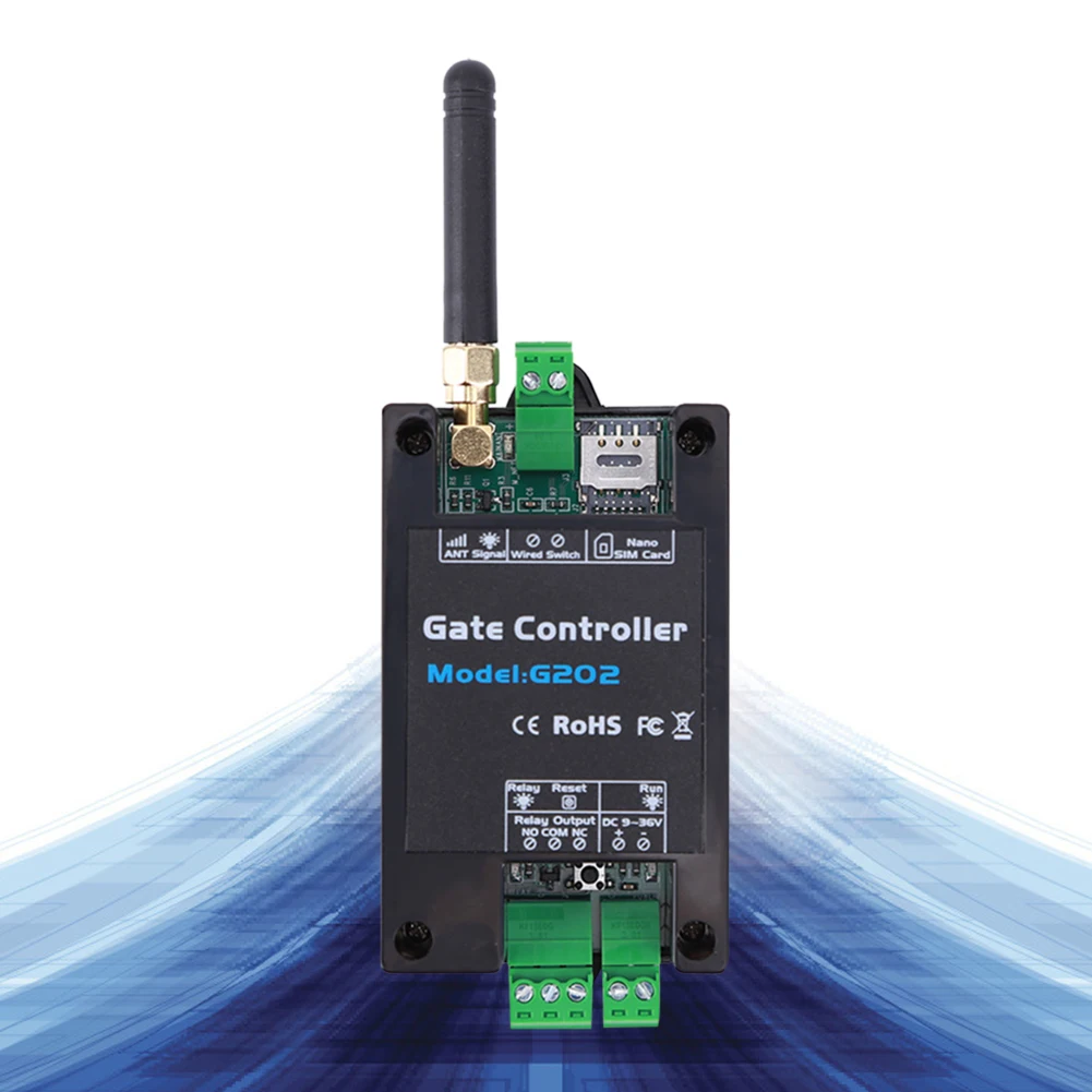 Interruptor de relé g202, controlador wi-fi, gsm, abridor de porta, acessórios, telefone móvel, controle remoto 4g para portas de garagem, persianas
