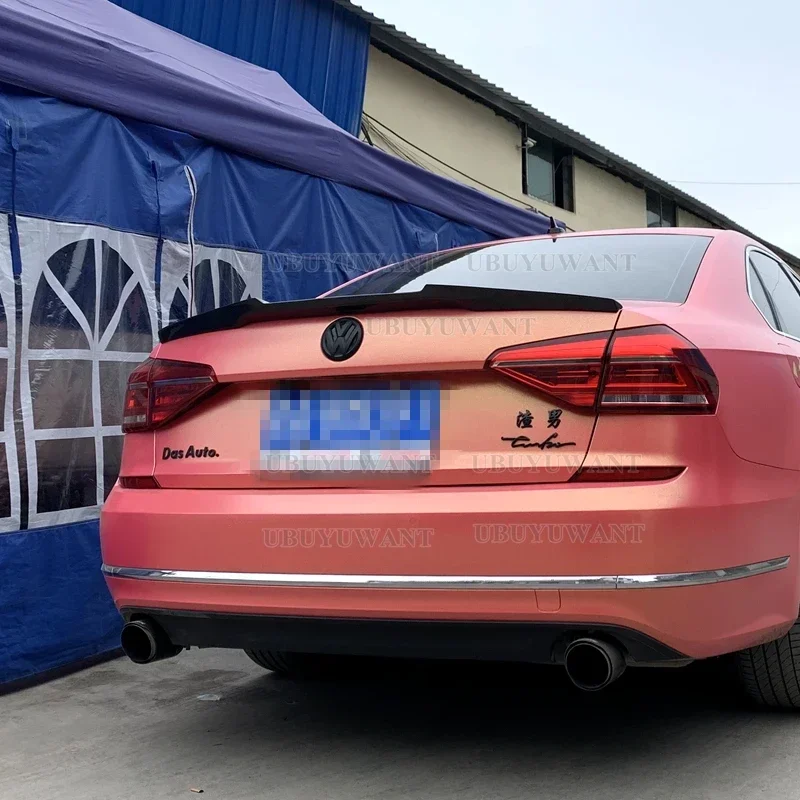 For Volkswagen Passat B7 USA 2011-2017 Passat NMS M4 style Carbon Fiber Car Rear Roof Spoiler view 3
