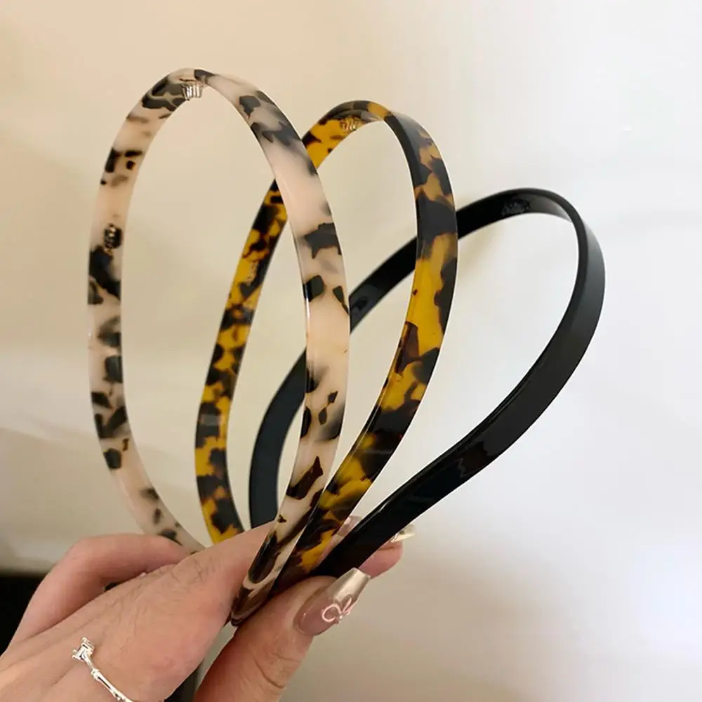 

Plastic Hairband Anti-slip Toothed Head Hoop Useful Thin Items DIY Hair Accessories Trendy Daily Decor Colorful Headband