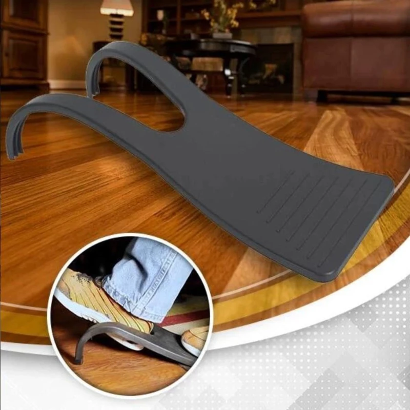 Sturdy Shoe Horn Black Boot Shoe Accessories Shoe Shoe Removers for Cowboys Waders Work No-Bending Over