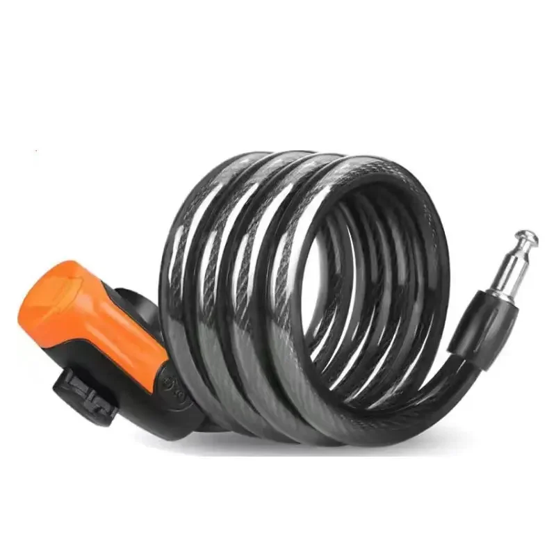 AliExpress NONE Combination Helmet Chain Lock: Motorcycle & Bicycle Anti-Theft with Disc Wire for Mountain Bikes & Electric Vehicles