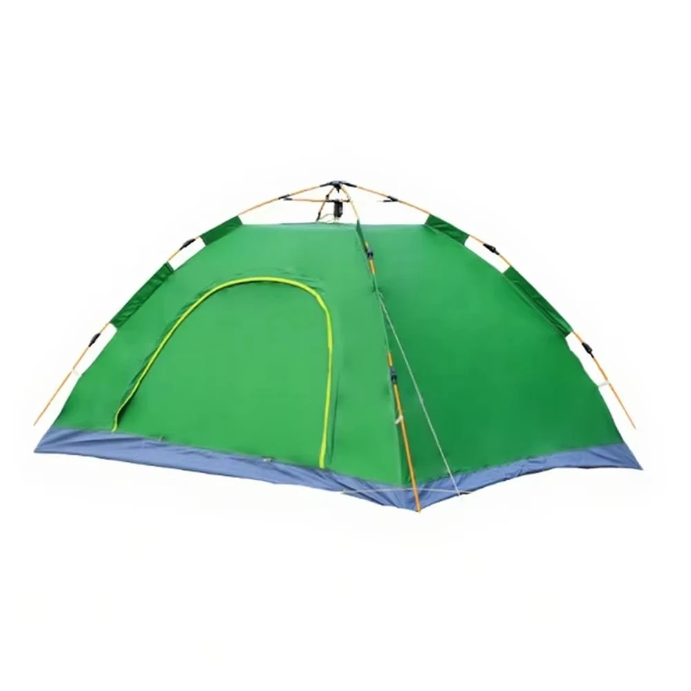 

STLF 1-4 Person Automatic Pop-up Foldable Camping Tent with Straight Bracing Fiberglass for Outdoor Team Activities Beach Campin