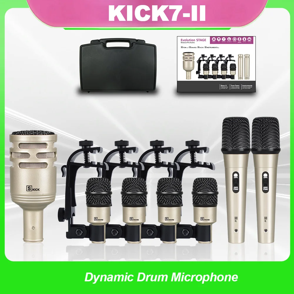 

KICK7-II Professional drum microphone for indoor recording and outdoor performances