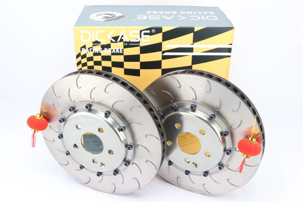 High quality two-piece style higyh carbon 370*24mm brake disc with aluminum center hat for bmw f97 x3m