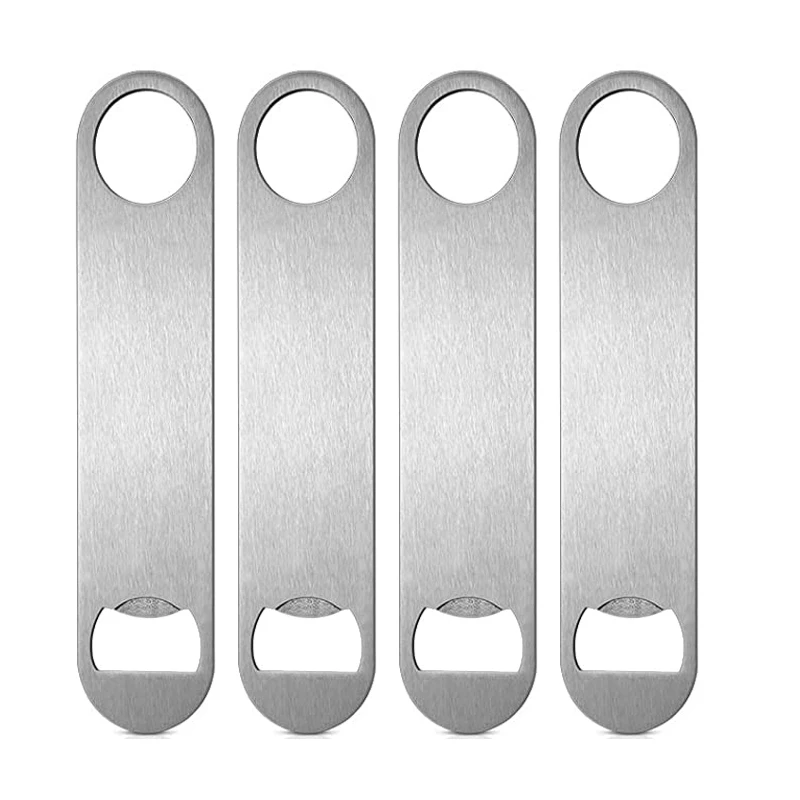 OEM Custom Design Laser Cutting Metal Parts Sublimation Blank Steel Beer Bottle Opener Factory Directly